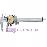 کولیس ساعتی استنلس ستیل تیپ میتوتویو 15 سانت دقت 0/02 کولیس ساعتی استنلس ستیل تیپ میتوتویو 15 سانت دقت 0/02