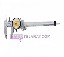 کولیس ساعتی استنلس ستیل تیپ میتوتویو 15 سانت دقت 0/02 کولیس ساعتی استنلس ستیل تیپ میتوتویو 15 سانت دقت 0/02