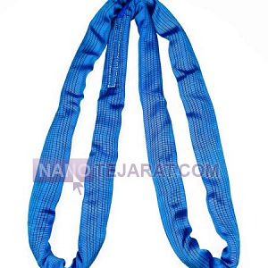 اسلینگ ابریشمی حمل بار شالی گرد پلی استر 8 تن آبی اسلینگ ابریشمی حمل بار شالی گرد پلی استر 8 تن آبی