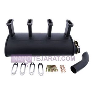 Deutz four-cylinder engine exhaust Deutz four-cylinder engine exhaust