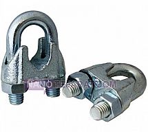 Steel wire rope clip