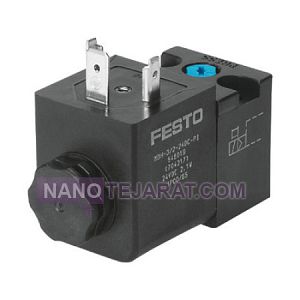 Festo solenoid coil model MDH-3/2-24DC-PI operates at 24V DC Festo solenoid coil model MDH-3/2-24DC-PI operates at 24V DC
