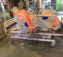 تخت بیمار سه شکن با قابلیت تنظیم ارتفاع تخت بیمار سه شکن با قابلیت تنظیم ارتفاع