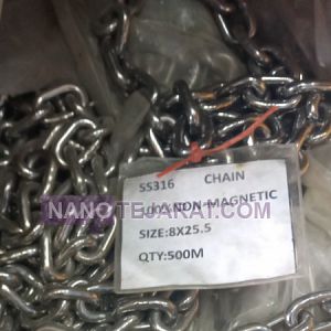 زنجیر استنلس استیل 316 سایز 8 میلیمتر زنجیر استنلس استیل 316 سایز 8 میلیمتر