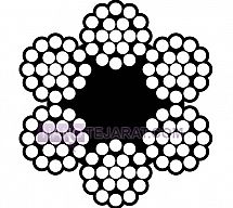 سیم بکسل  6x19 مغز کنفی سیم بکسل  6x19 مغز کنفی