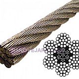 سیم بکسل استنلس استیل ساختار 6X19 سیم بکسل استنلس استیل ساختار 6X19