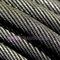Greased tower crane wire rope
