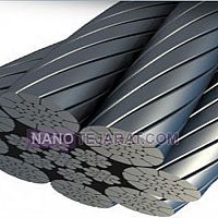 سیم بکسل سایز 26 میلیمتر فولادی با بافت 37*6 سیم بکسل سایز 26 میلیمتر فولادی با بافت 37*6