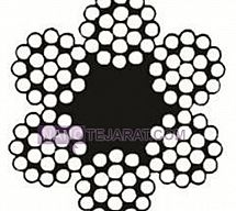 سیم بکسل سایز 48 میلیمتر فولادی با بافت 37*6 سیم بکسل سایز 48 میلیمتر فولادی با بافت 37*6