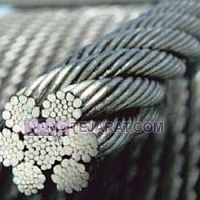 سیم بکسل فولادی با بافت 37×6 سایز 16 میلی متر سیم بکسل فولادی با بافت 37×6 سایز 16 میلی متر