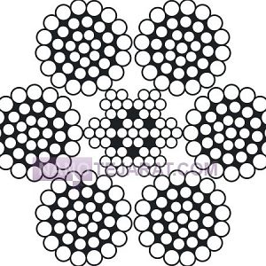 سیم بکسل گالوانیزه 6x37 فولادی سیم بکسل گالوانیزه 6x37 فولادی