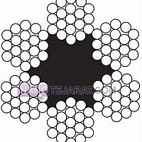 سیم بکسل گالولنیزه 6x37 مغز کنفی سیم بکسل گالولنیزه 6x37 مغز کنفی