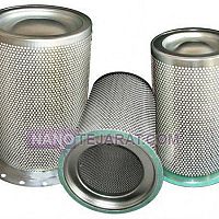 Screw compressor separator filter