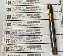 قلاویز ماشینی مستقیم TIN-POT DIN371 M10*1.5 قلاویز ماشینی مستقیم TIN-POT DIN371 M10*1.5