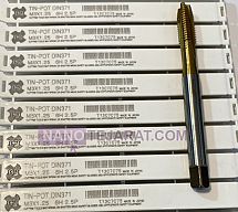 قلاویز ماشینی مستقیم TIN-POT DIN371 M8*1.25 قلاویز ماشینی مستقیم TIN-POT DIN371 M8*1.25