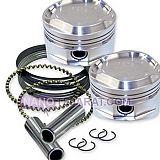 Engine components including bushings, pistons, bearings, and complete gaskets Engine components including bushings, pistons, bearings, and complete gaskets