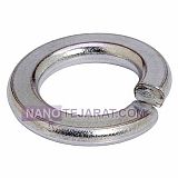 واشر فنری آهنی گالوانیزه سایز M6 واشر فنری آهنی گالوانیزه سایز M6