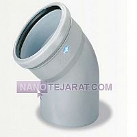 پوش فیت زانو پلی ران 45 درجه پوش فیت زانو پلی ران 45 درجه