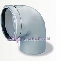 پوش فیت زانویی پلی ران کوتاه 87 درجه پوش فیت زانویی پلی ران کوتاه 87 درجه