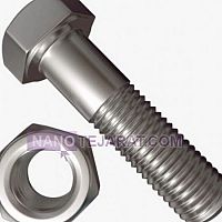 پیچ و مهره استیل با واشر سایز ۱۶ پیچ و مهره استیل با واشر سایز ۱۶