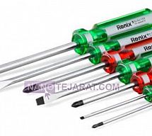 پیچ گوشتی معمولی ساعتی 7 عددی کیفی RH_2702 رونیکس پیچ گوشتی معمولی ساعتی 7 عددی کیفی RH_2702 رونیکس