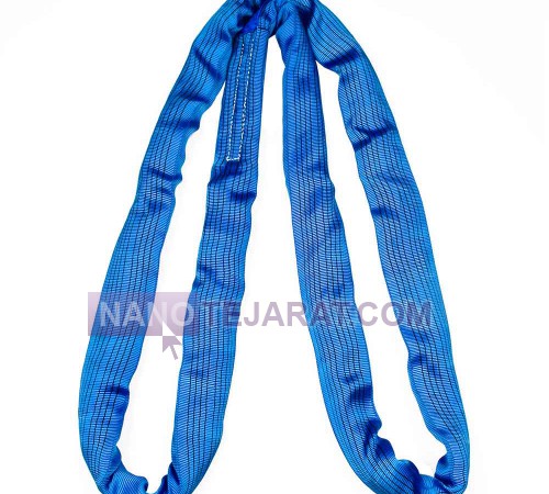 اسلینگ ابریشمی حمل بار شالی گرد پلی استر 8 تن آبی اسلینگ ابریشمی حمل بار شالی گرد پلی استر 8 تن آبی