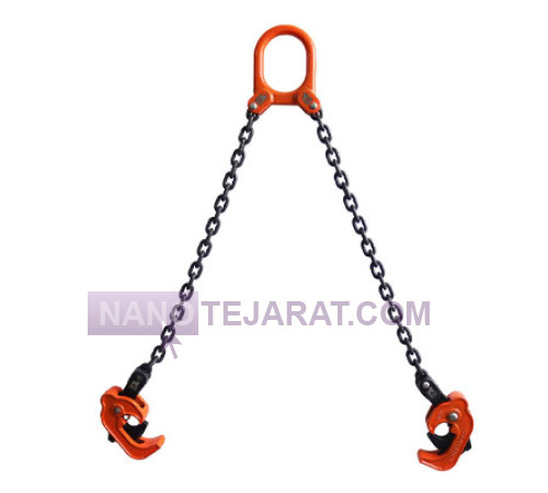 Two leg steel wire rope sling