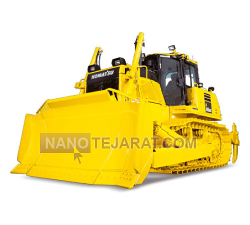 top exhaust of the Komatsu D85 rocket-type bulldozer top exhaust of the Komatsu D85 rocket-type bulldozer