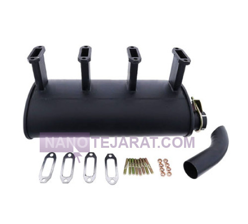 Deutz four-cylinder engine exhaust Deutz four-cylinder engine exhaust