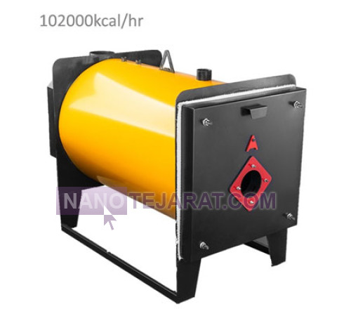 دیگ آبگرم موتورخانه ای فولادی 102000 آراز صنعت مدل B102s