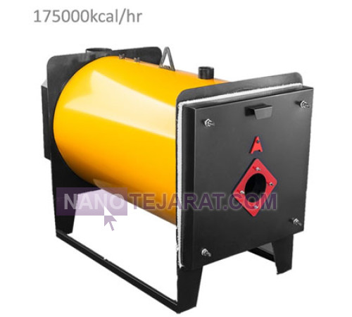 دیگ آبگرم موتورخانه ای فولادی 175000 آراز صنعت مدل B175s