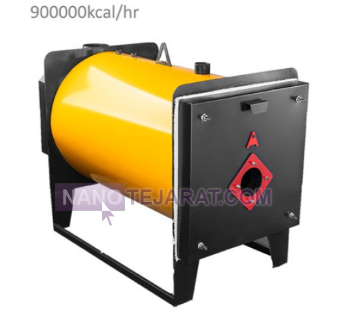 دیگ آبگرم موتورخانه ای فولادی 900000 آراز صنعت مدل B900s