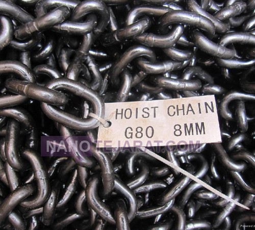 زنجیر فولادی بار G80 سیاه