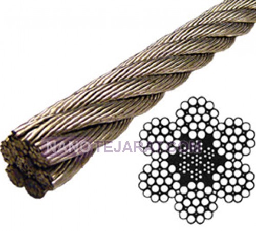 Stainless steel rope 6X19