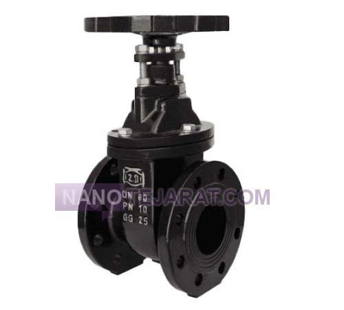 شیر کشویی زبانه فلزی قیری مهاب mahab شیر کشویی زبانه فلزی قیری مهاب mahab