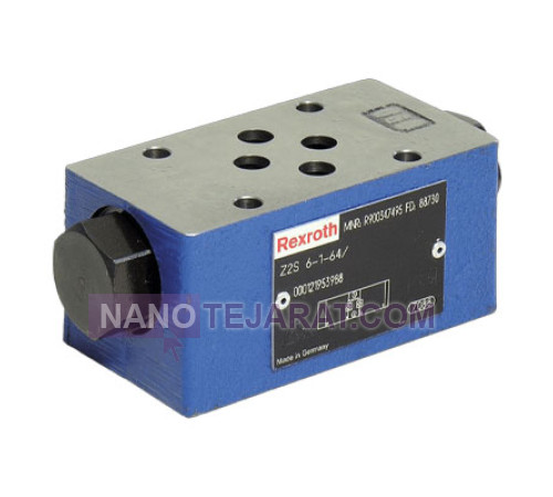 شیر یکطرفه پیلوت دار rexroth z1s 16 شیر یکطرفه پیلوت دار rexroth z1s 16