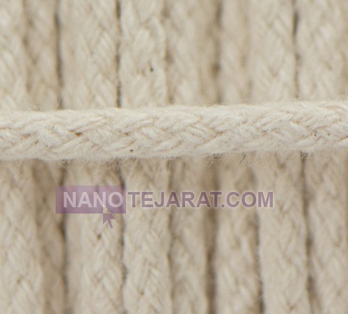 Single strand braided cotton rope