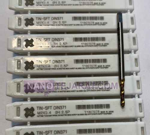 قلاویز ماشینی TIN-SFT DIN371 M2*0.4