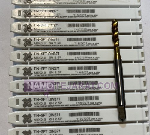 قلاویز ماشینی TIN-SFT DIN371 M5*0.8