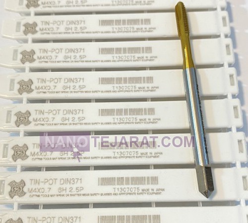 قلاویز ماشینی مستقیم TIN-POT DIN371 M4*0.7