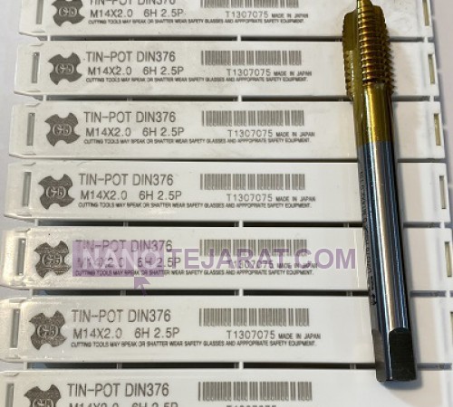 قلاویز ماشینی مستقیم TIN-POT DIN376 M14*2.0