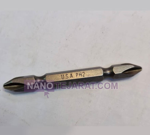 نوک پیچ گوشتی دو طرف چهارسو 6.5 سانتی برند USA