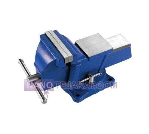 گیره رومیزی فولادی عرض فک 10 سانت کارگیر 12 سانت گروز هند GROZ