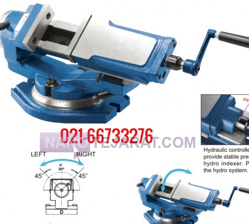 tilting hydraulic machine vise